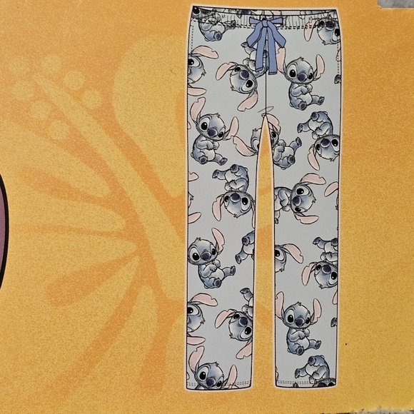Disney Stitch Sleep Pajama Pants with Pockets Size Medium - Picture 2 of 7